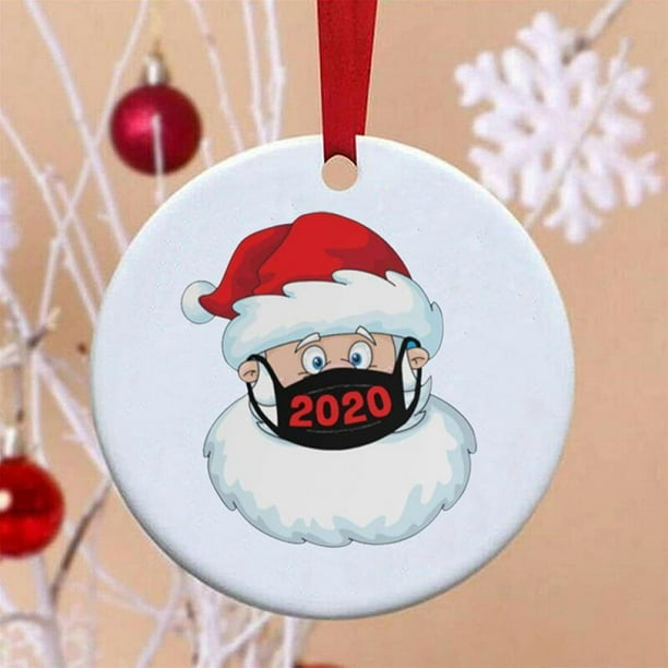 5 Pack Santa Claus Printed Pattern Toilet Paper Ornaments 2020 Christmas Ornaments Toilet Paper Ornaments for Families Friends